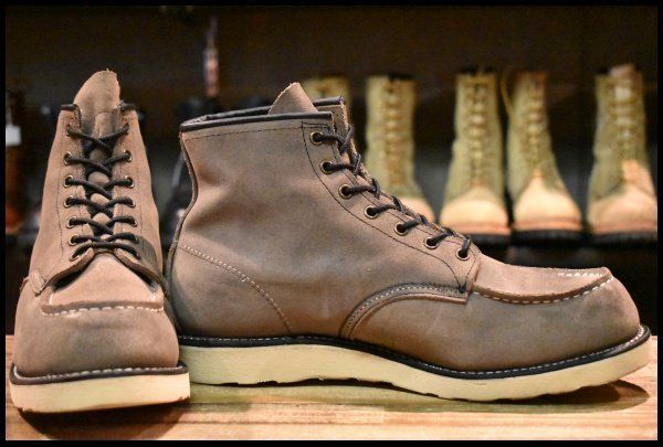 11 D 21年 レッドウィング 8863 スエード ミュールスキナー ラフアウト モックトゥ 編み上げ ブーツ redwing FL 044