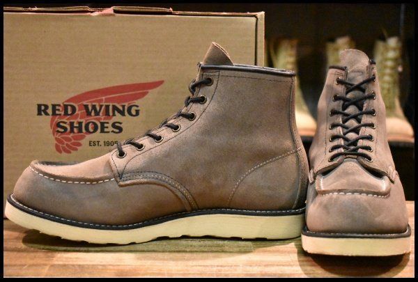 11 D 21年 レッドウィング 8863 スエード ミュールスキナー ラフアウト モックトゥ 編み上げ ブーツ redwing FL 044