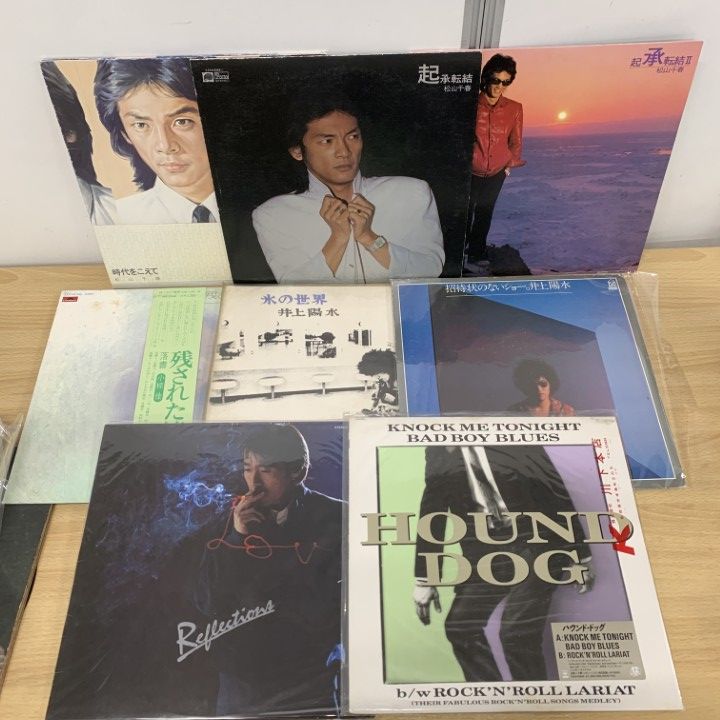 ハウンドドッグ 他 邦楽レコード セット □01)【1点限り!】歌謡曲などのLPレコード まとめ売り約50点大量セット