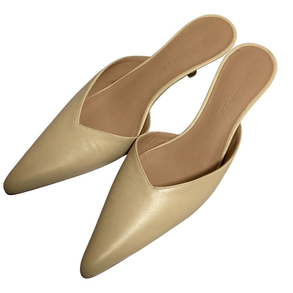 24 SS ブレンテッラ Vカット ミュール サンダル サイズ37 cm ベージュ レディース 古着