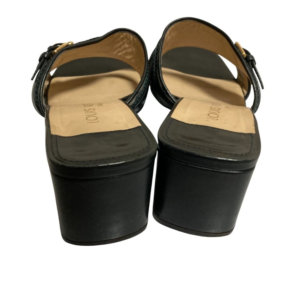 【美品】ルイヴィトン　モノグラム ミュール サンダル　22.5㌢ 美品 LOUIS VUITTON ルイヴィトン モノグラム ミニ フラワー ダブル