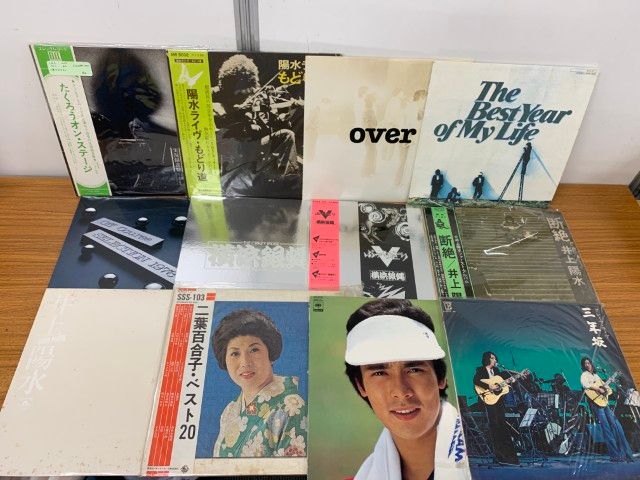 □01)【1点限り!】歌謡曲などのLPレコード/まとめ売り約50点大量セット