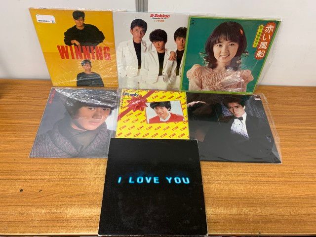 □01)【1点限り!】歌謡曲などのLPレコード/まとめ売り約50点大量セット