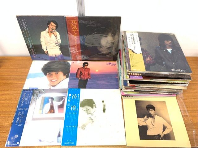 □01)【1点限り!】歌謡曲などのLPレコード/まとめ売り約50点大量セット