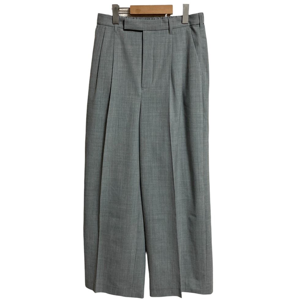 24 AW FRAMeWORK フレームワーク ウォッシャブルTWタックワイドパンツ サイズ38 グレー レディース 古着