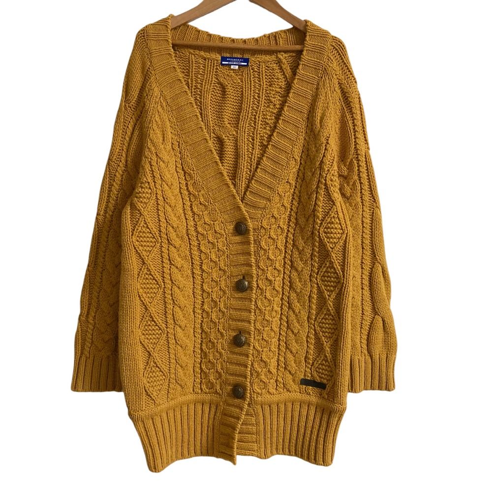 美品 BURBERRY BLUE LABEL バーバリーブルーレーベル Vネック アラン 美品 BURBERRY BLUE LABEL バーバリーブルーレーベル Vネック アラン