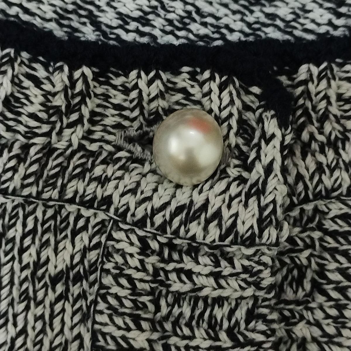 Rene(ルネ) カーディガン サイズ36 S レディース美品 - 白×ネイビー