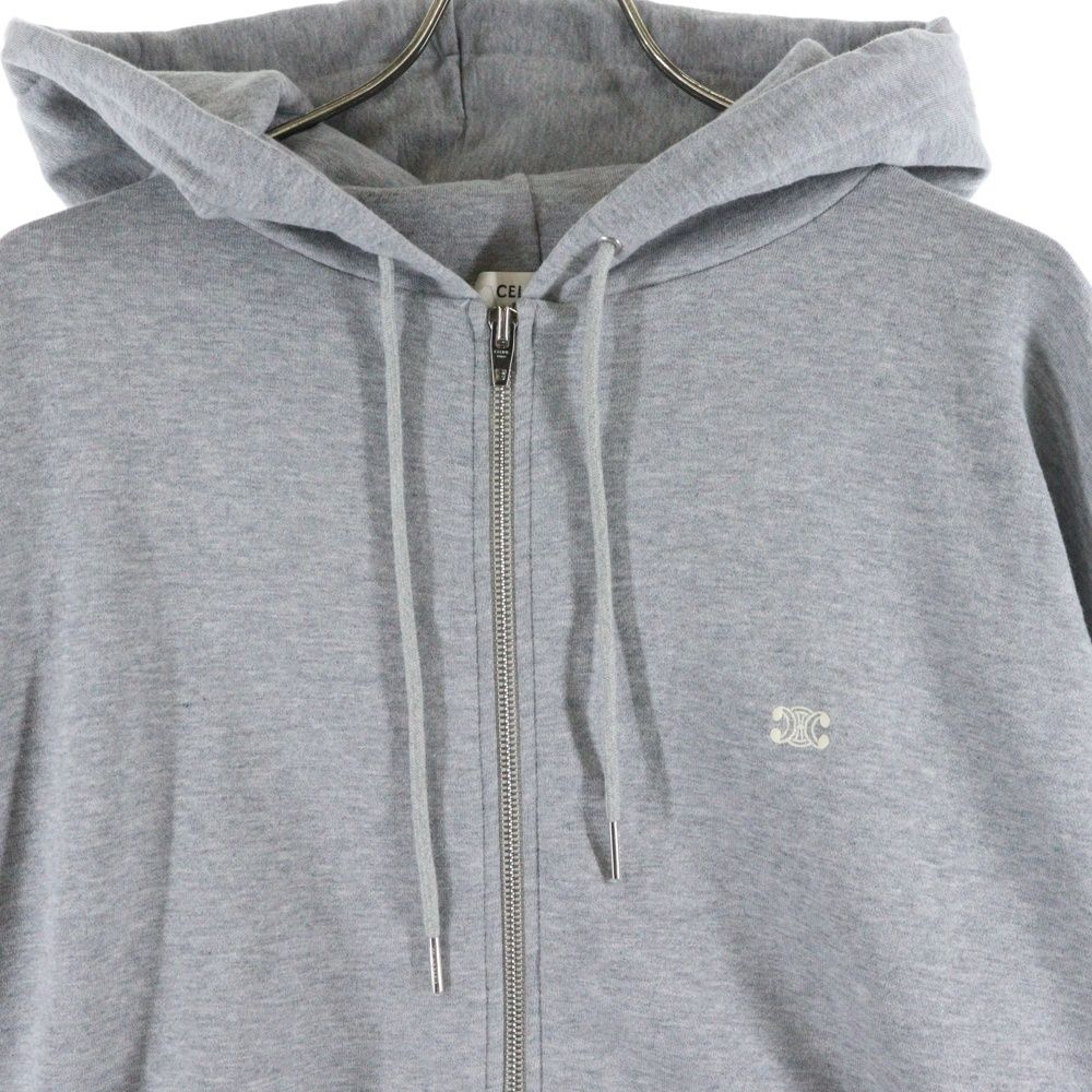 CELINE (セリーヌ) トリオンフ刺繍ジップアップパーカー フーディー