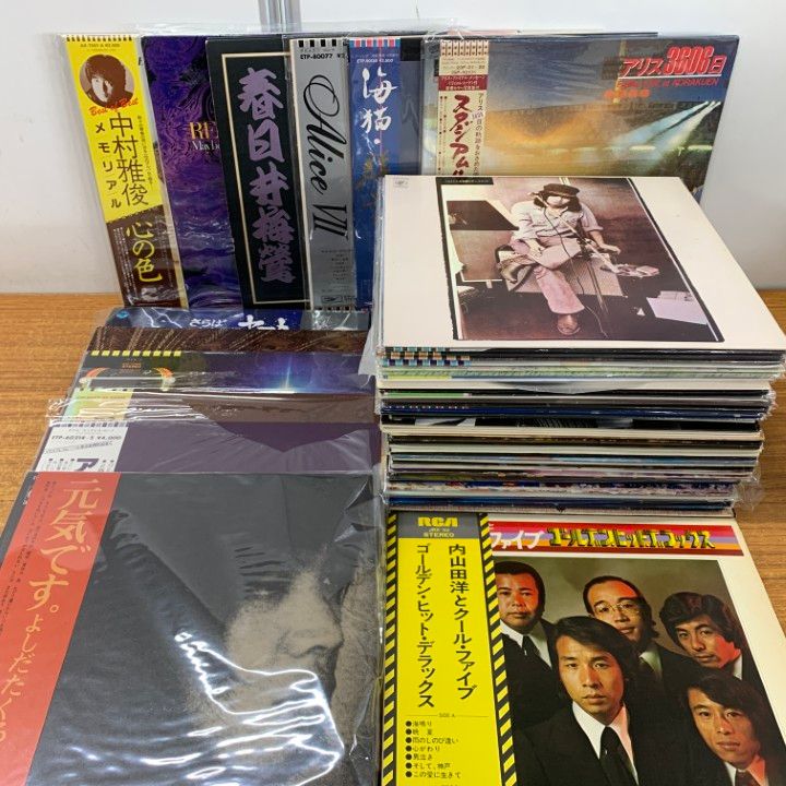 LPレコード まとめ売り □01)【1点限り!】歌謡曲・アニソンなどのLPレコード まとめ売り約55点
