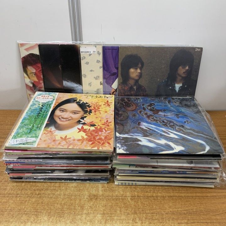 □02)【1点限り!】歌謡曲などのLPレコード まとめ売り約70点大量セット