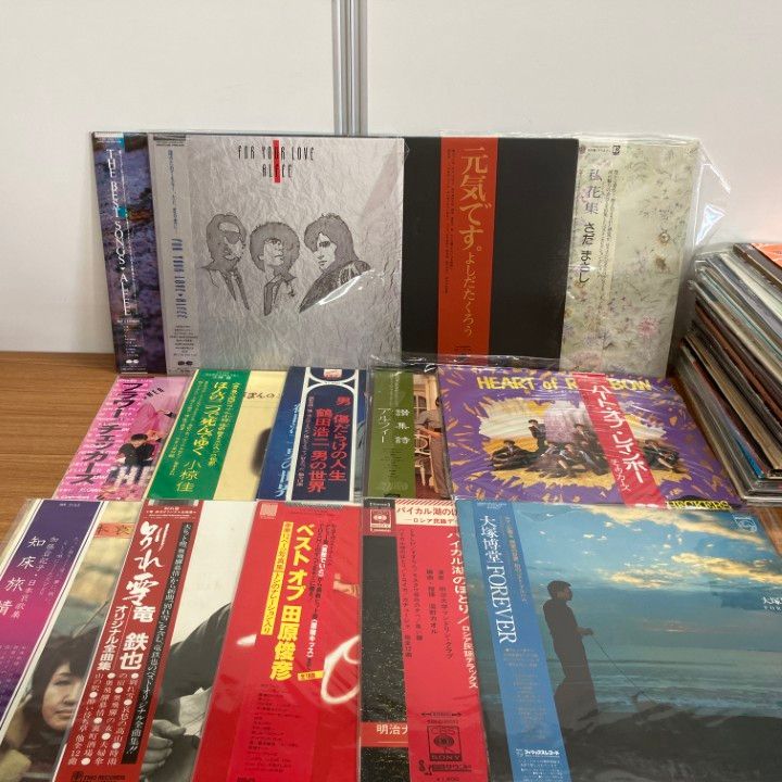 □01)【1点限り!】歌謡曲などのLPレコードまとめ売り約55点セット/横浜