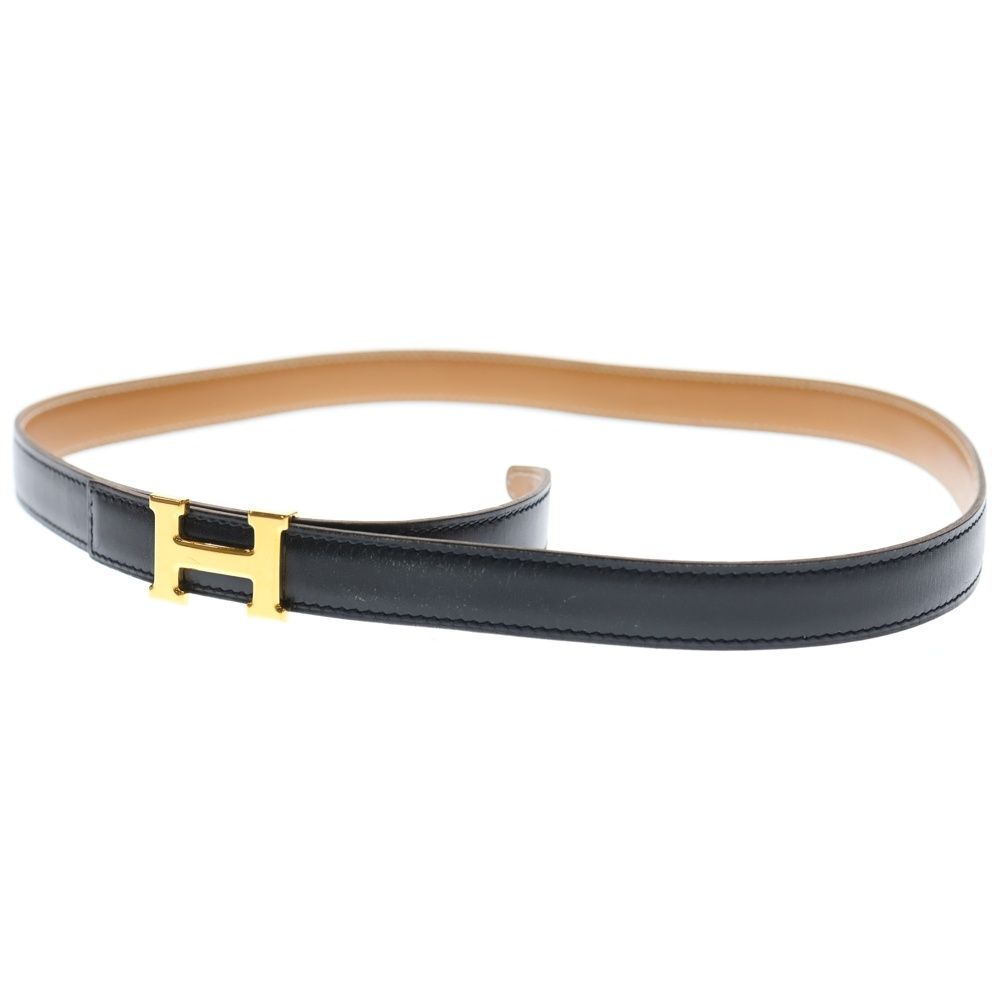 HERMES (エルメス) ミニHバックル リバーシブル レザーベルト□A刻印
