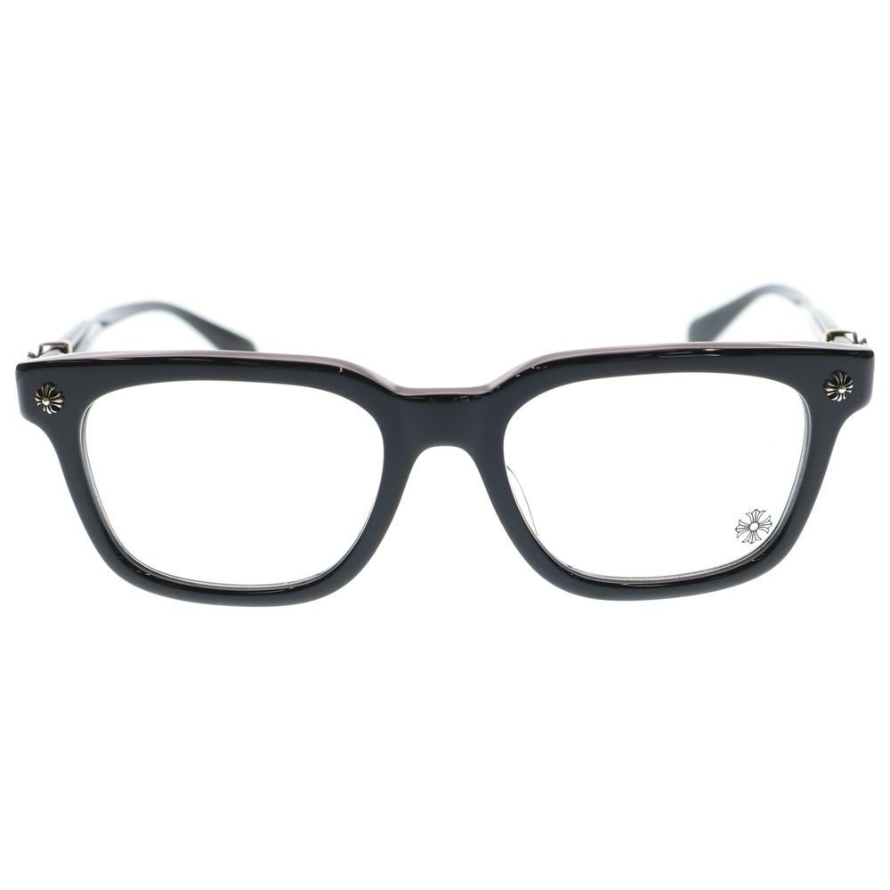 クロムハーツ サイズ:52□19-153  COX UCKER CHクロステンプルウェリントン眼鏡 中古 NO05 CHROME HEARTS (クロムハーツ) 52□19-153 COX UCKER CHクロステンプル