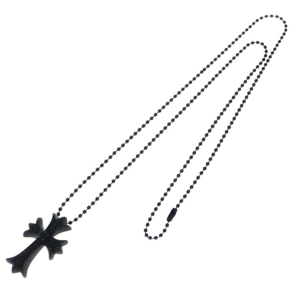 美中古 CHROME HEARTS クロムハーツ CHシリコンラバーネックレス黒 Chrome Hearts ダガー シリコン ラバー ネックレス 黒