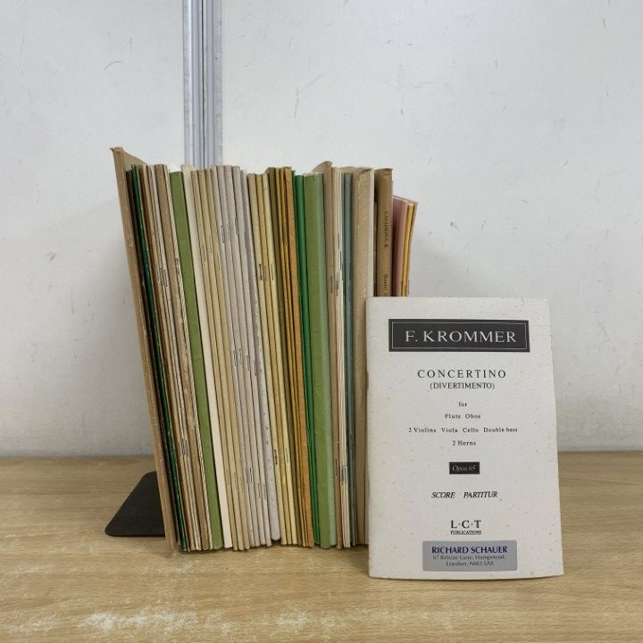 01)【1点限り!】楽譜 まとめ売り約45冊大量セット/輸入楽譜/洋書/音楽/クラシック/ヴェラチーニ/ハイドン/フルート/クラマーシュ/B