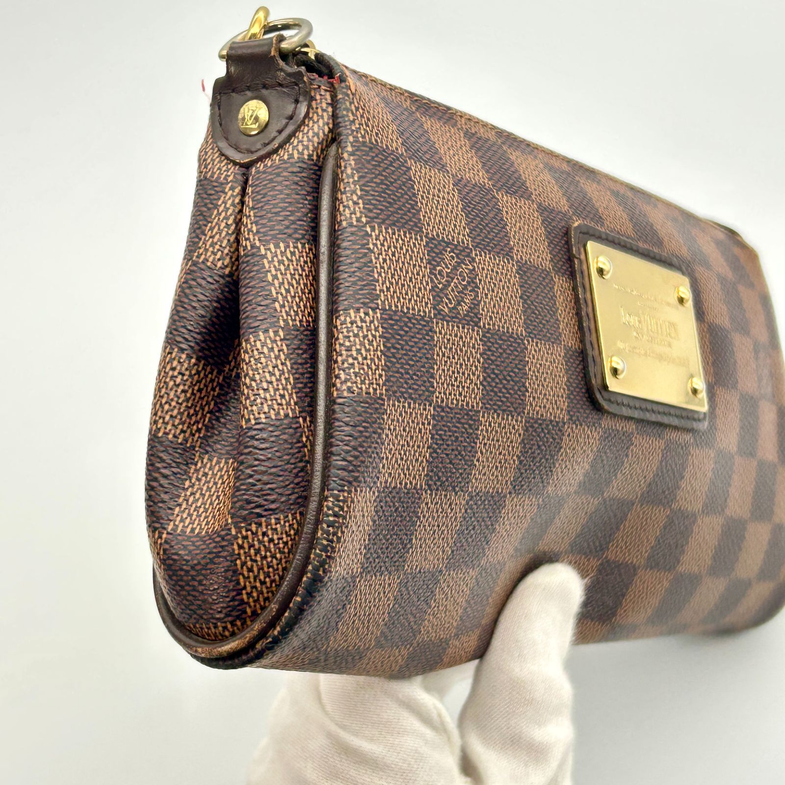 Louis Vuitton ルイヴィトン ダミエ エヴァ ショルダー チェーン LV