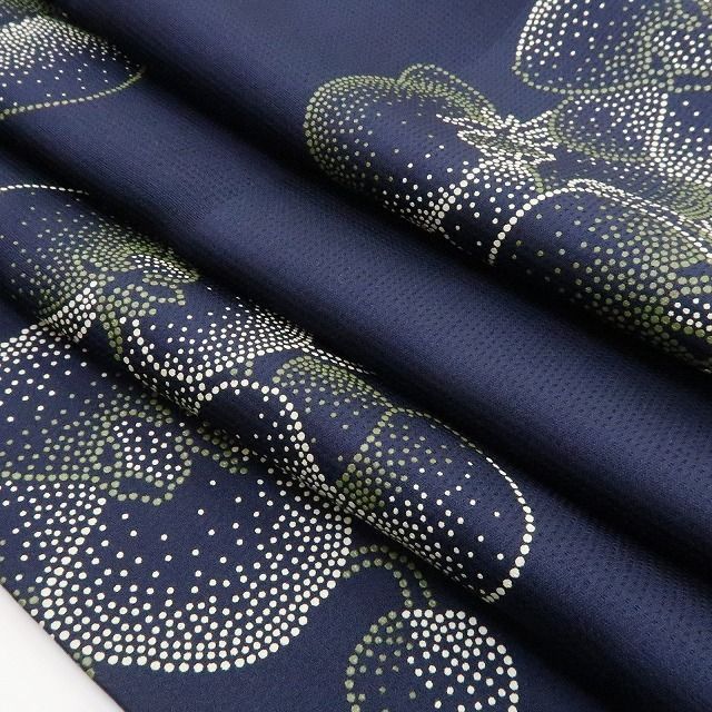 ❁tomihisa❁新品 印伝 胡蝶蘭 鳥獣戯画 お仕立て上がり品 着物 正絹