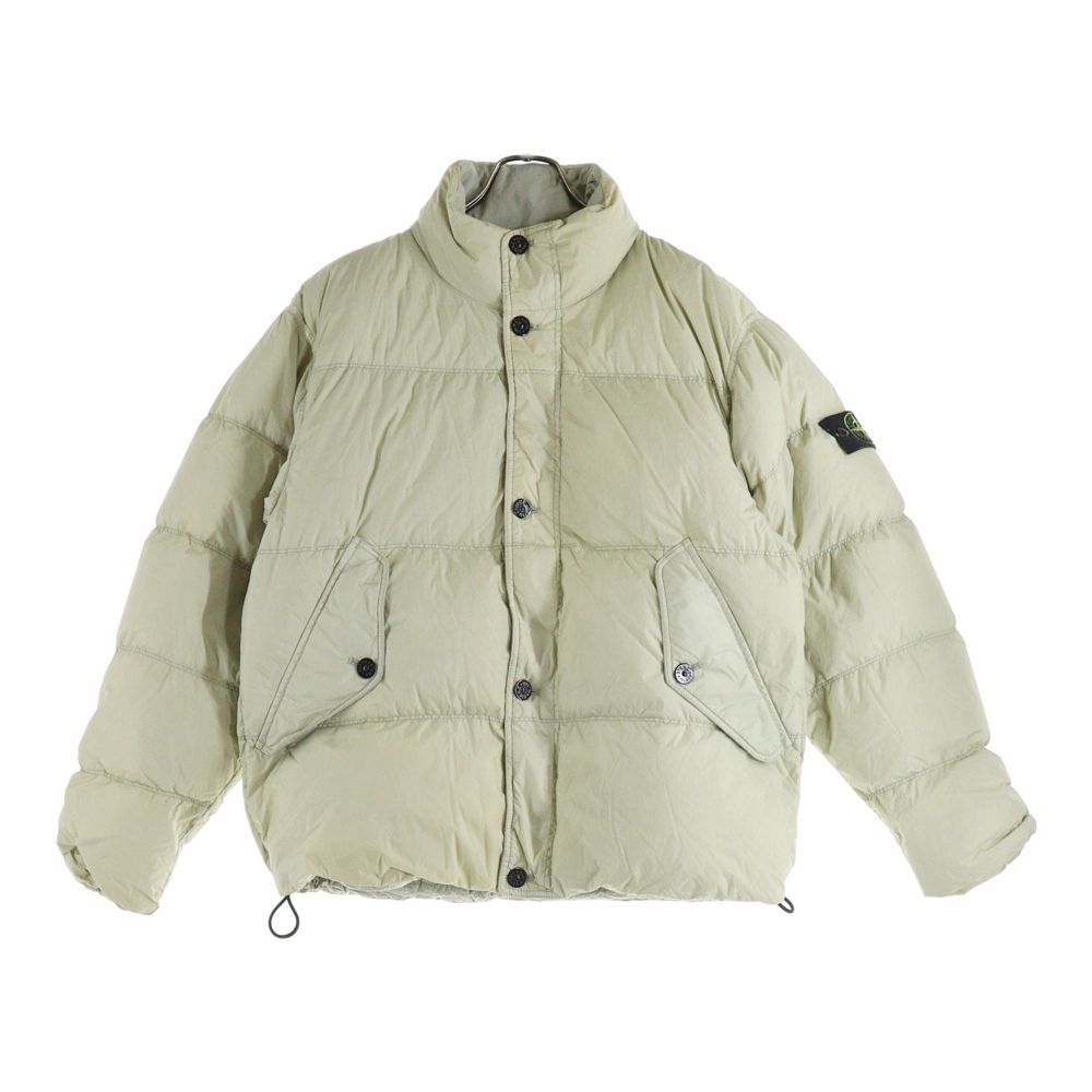 STONE ISLAND ストーンアイランド GIUBBOTTO VERA PIUMA RDS ガーメントダイ スタンド ダウンジャケット アイボリー