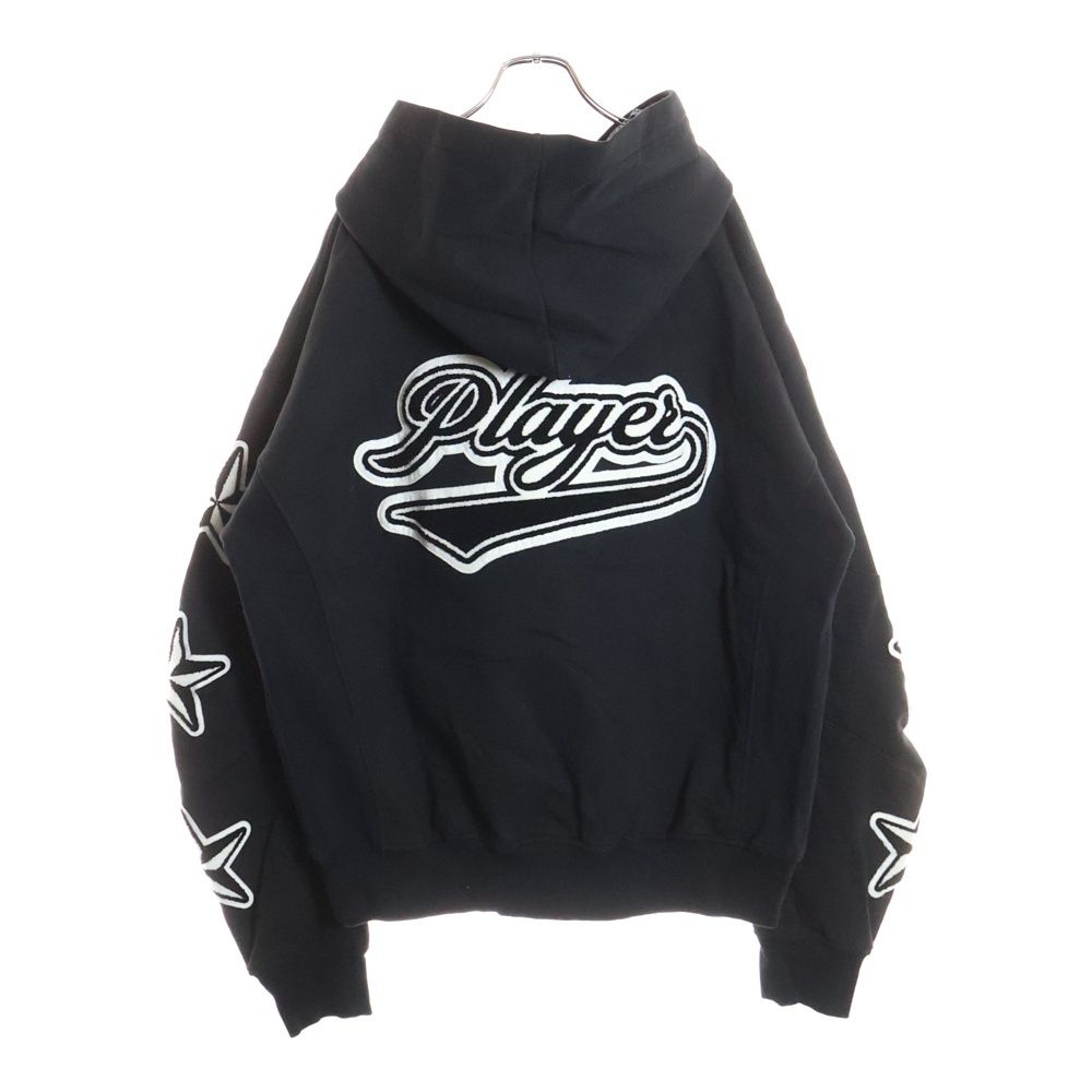 cvtvlist (カタリスト) 24SS STAR PATCH HOODIE スター パッチ フーディー パーカー ブラック 240109OS02