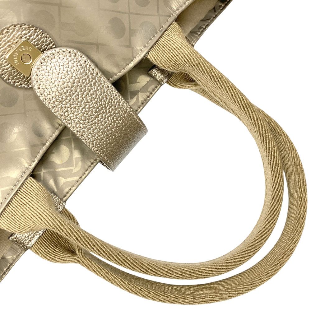 美品 GHERARDINI ゲラルディーニ ソフティ トートバッグ ゴールド