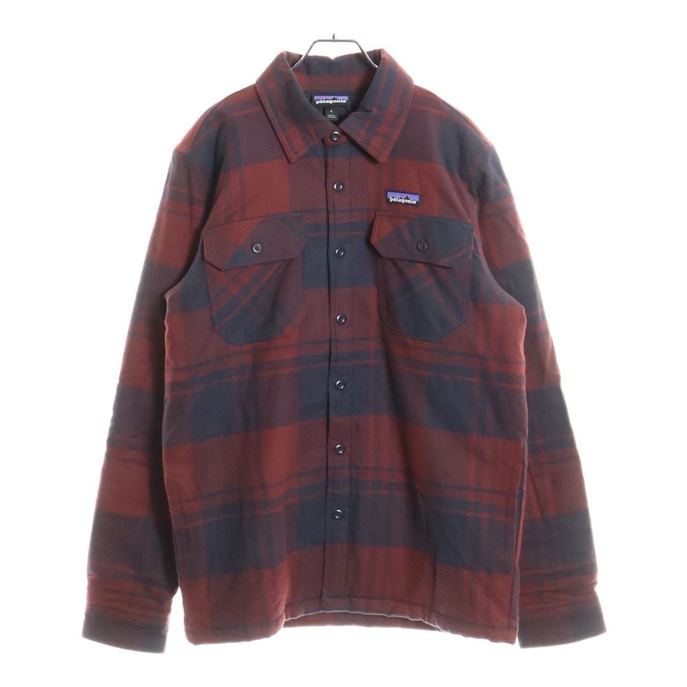パタゴニア Insulated Fjord Flannnel Shirt フランネルチェックシャツ ジャケット レッド