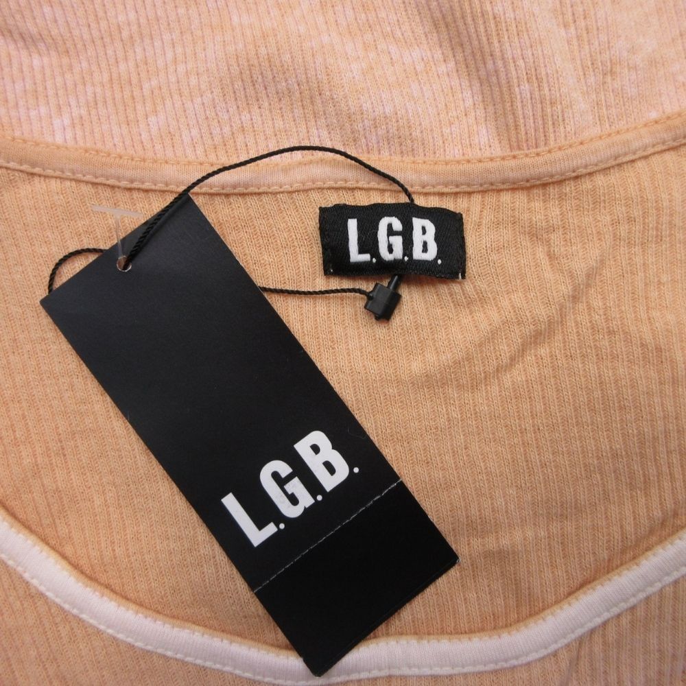 新品同様 L.G.B ルグランブルー 長袖 サイドライン ムラ染め カット