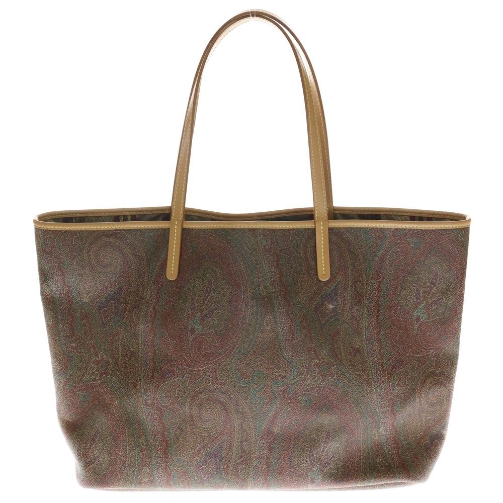 ETRO (エトロ) ペイズリー柄 レザー ハンドバッグ トートバッグ レッド  