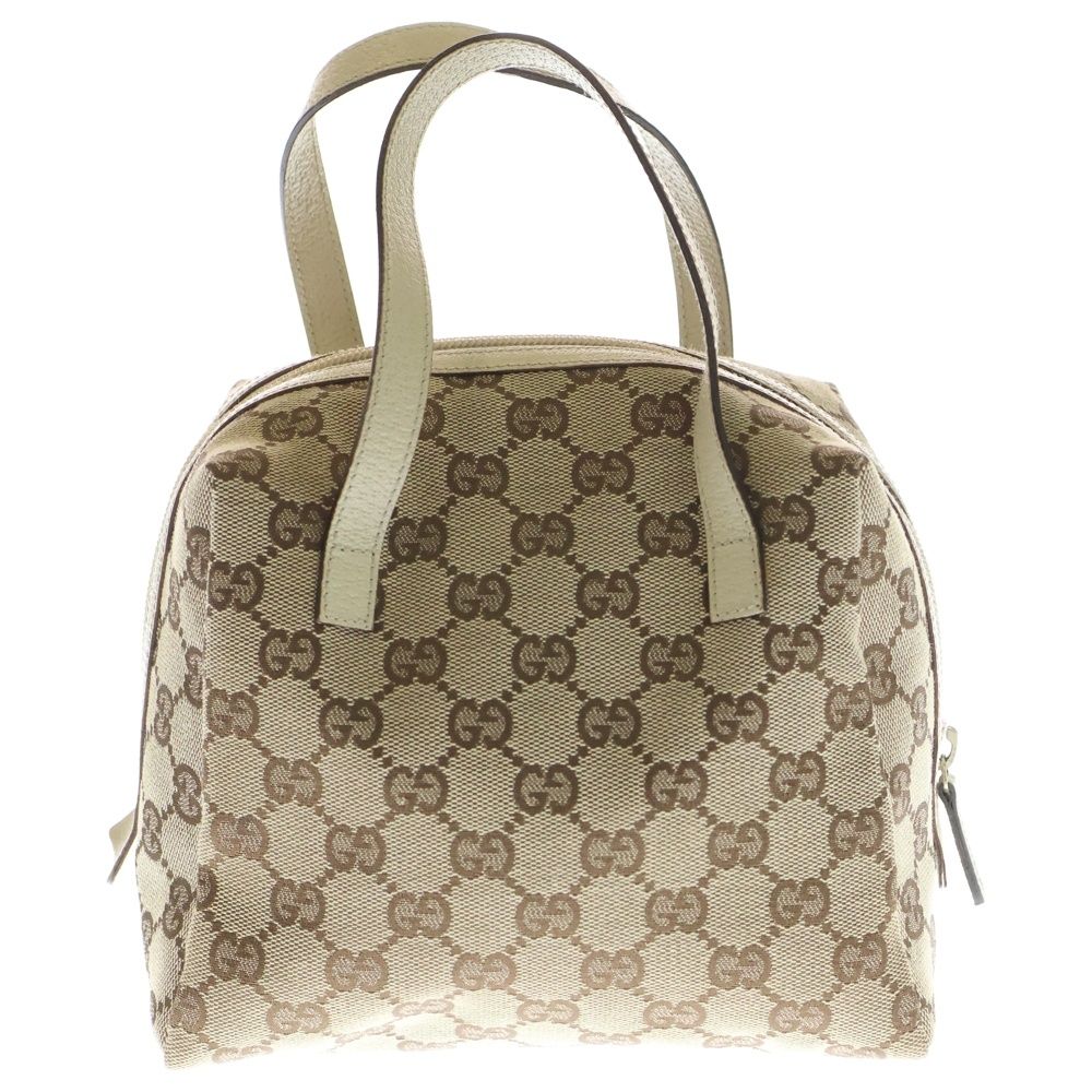 GUCCI (グッチ) GGキャンバス ハンドバッグ ベージュ キャンバス