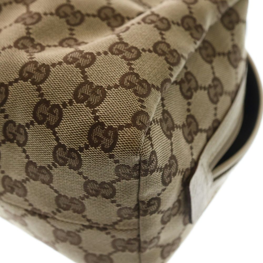 GUCCI (グッチ) GGキャンバス ハンドバッグ ベージュ キャンバス