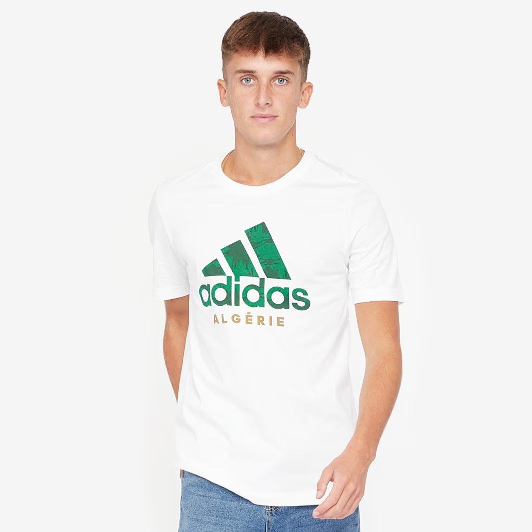 adidas サッカー アルジェリア代表 2025 DNA Tシャツ 白