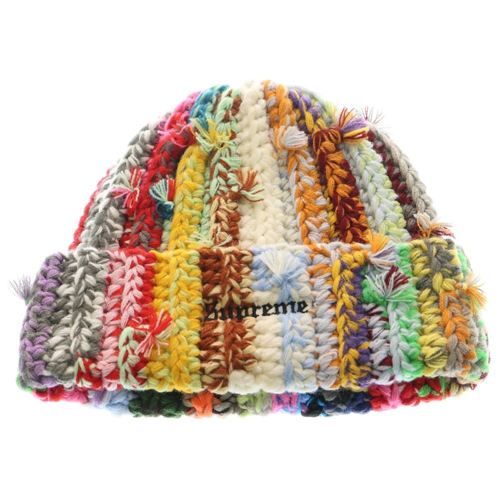 SUPREME シュプリーム 23 AW Hand Tied Beanie ハンドタイビーニー ニット帽 マルチ