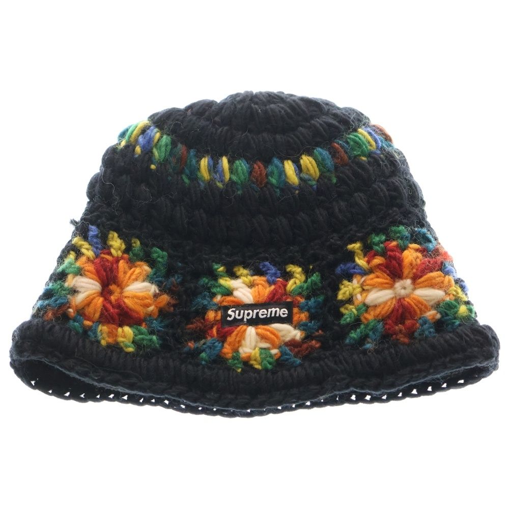 SUPREME シュプリーム 25 SS Crochet Beanie クロシェ ビーニー ニット帽 ブラック