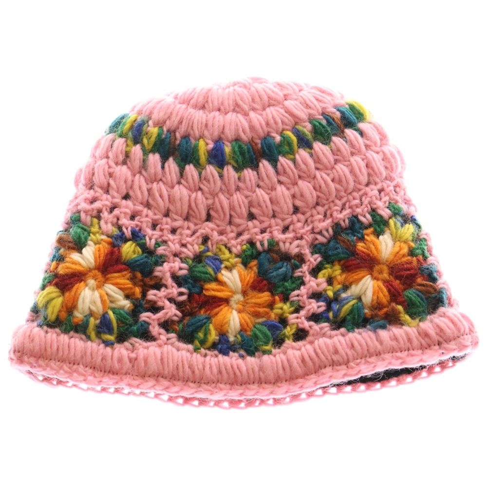 SUPREME シュプリーム 25 SS Crochet Beanie クロシェ ビーニー ニット帽 ピンク