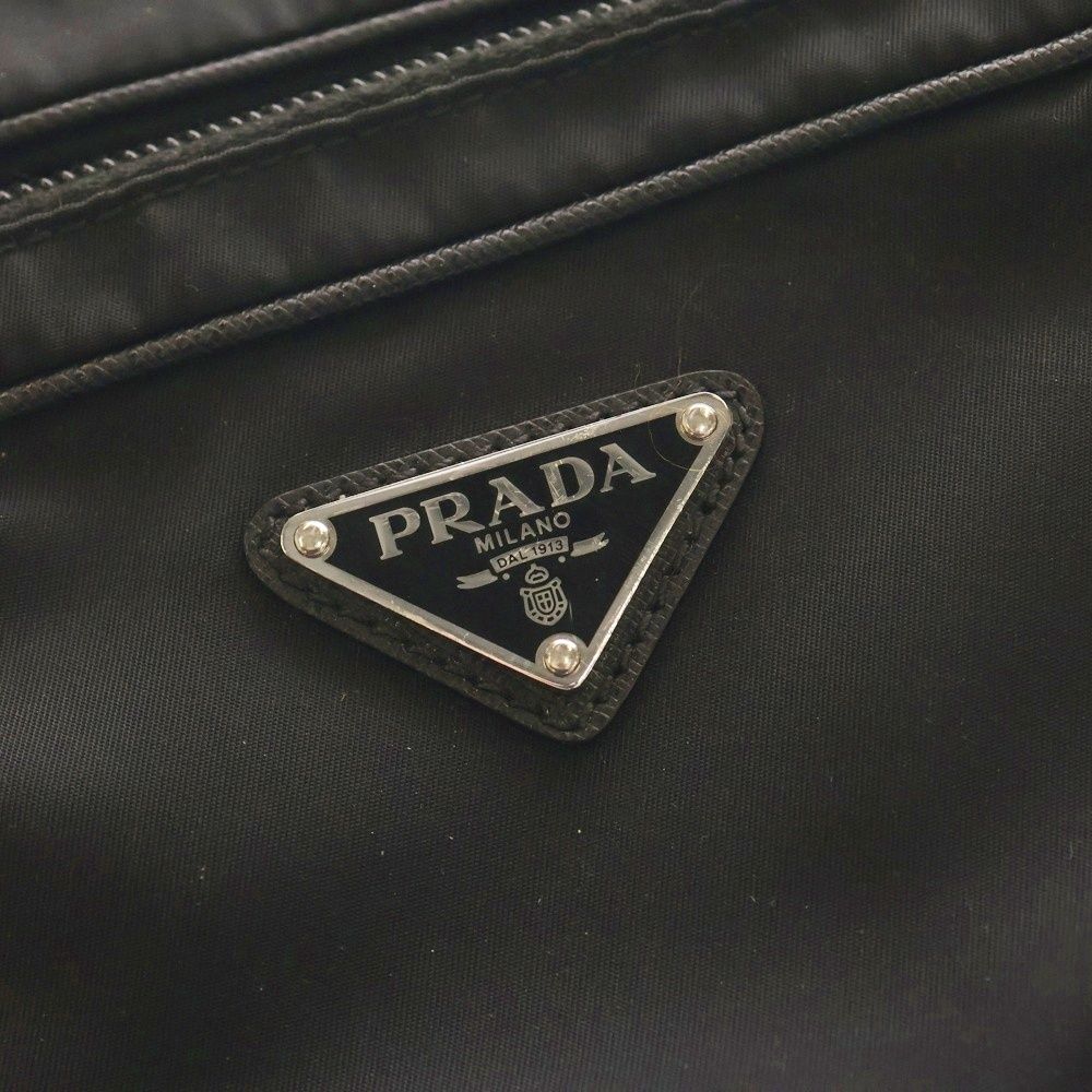  PRADA プラダ SAFFIAN サフィアーノ ナイロンウエストバッグ ボディバッグ ブラック 1 BL 010 RFID ボディバッグ ウエストポーチ バッグ