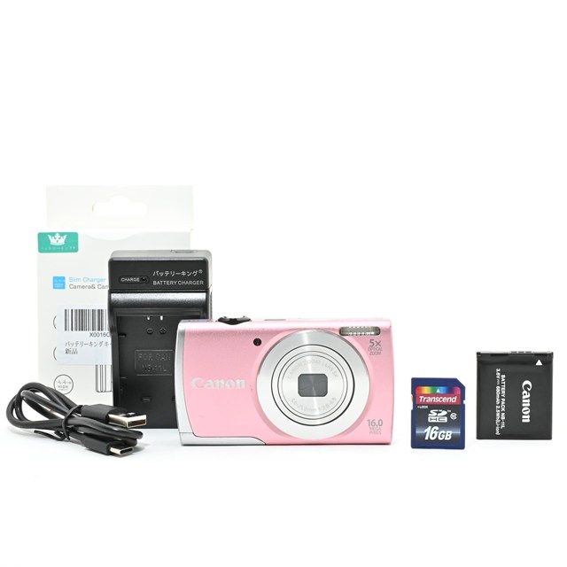 並品＞ Canon PowerShot A2600 ピンク｜約1600万画素 光学5倍ズーム