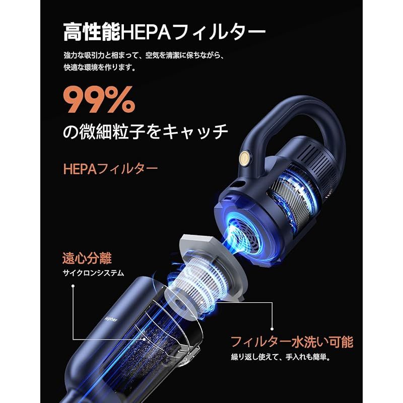 Airpher 掃除機 コードレス 55KPa超強吸引 スティッククリーナー Airpher 掃除機 コードレス 55KPa超強吸引 スティッククリーナー