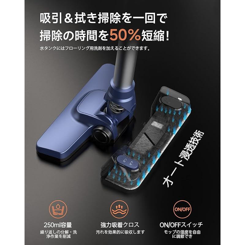 ☆彡Airpher コードレス掃除機 サイクロン式 超軽量 スティック