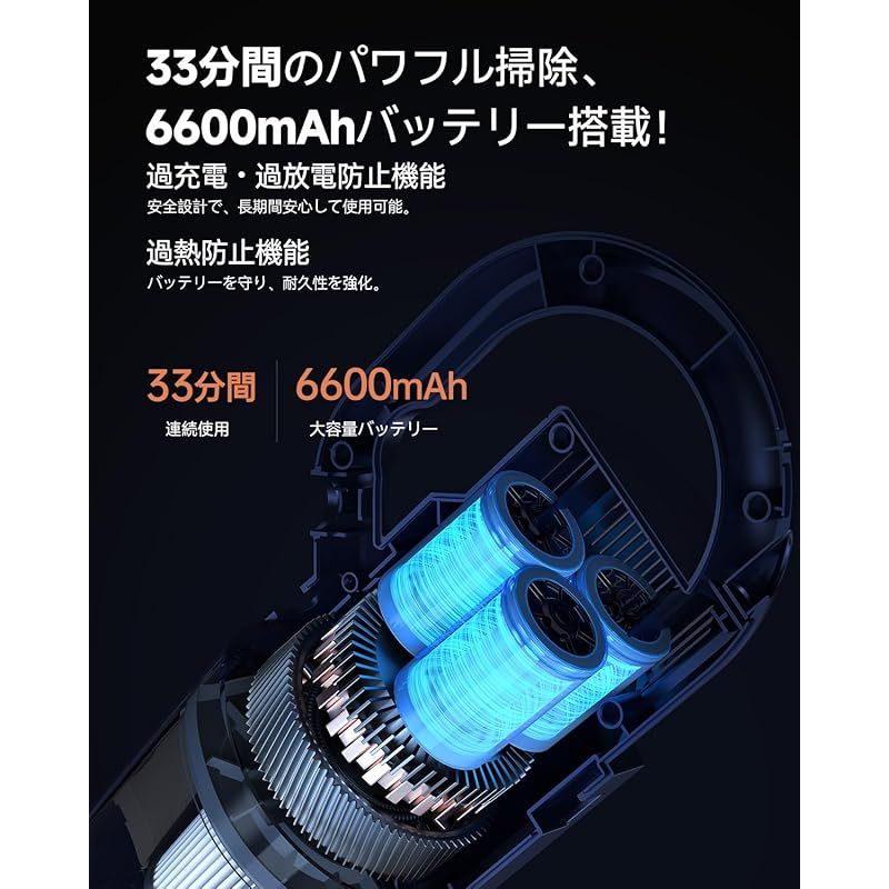 ☆彡Airpher コードレス掃除機 サイクロン式 超軽量 スティック