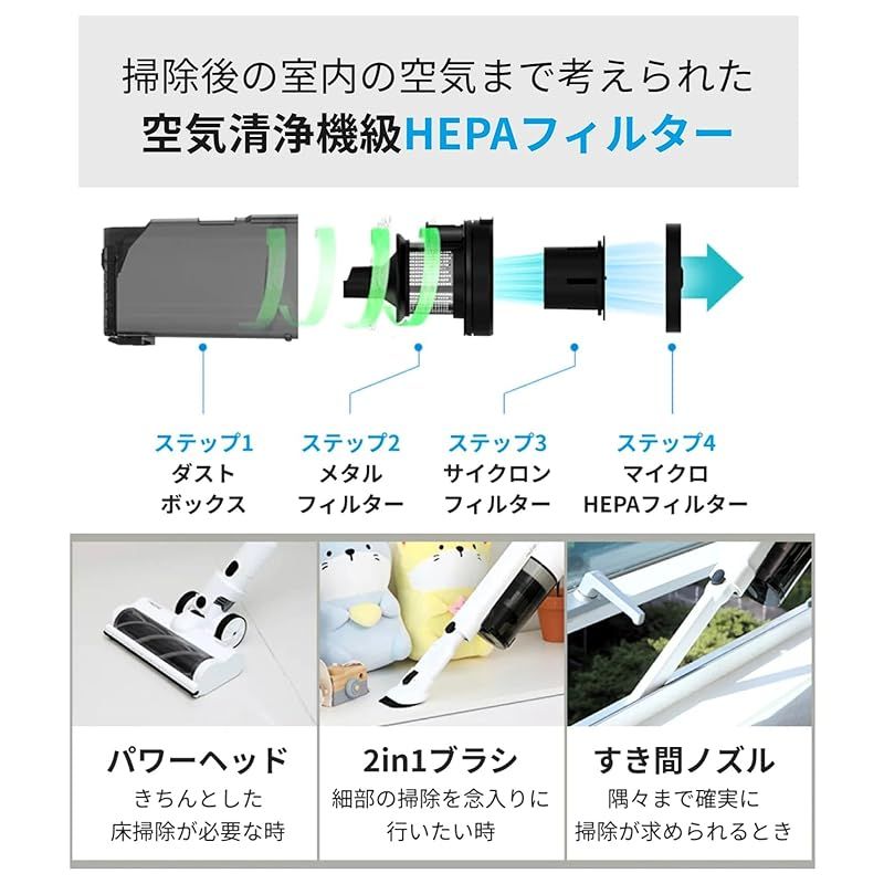 ☆彡レイコップ パワフル コードレス 掃除機 ROV-100 収納スタント付き