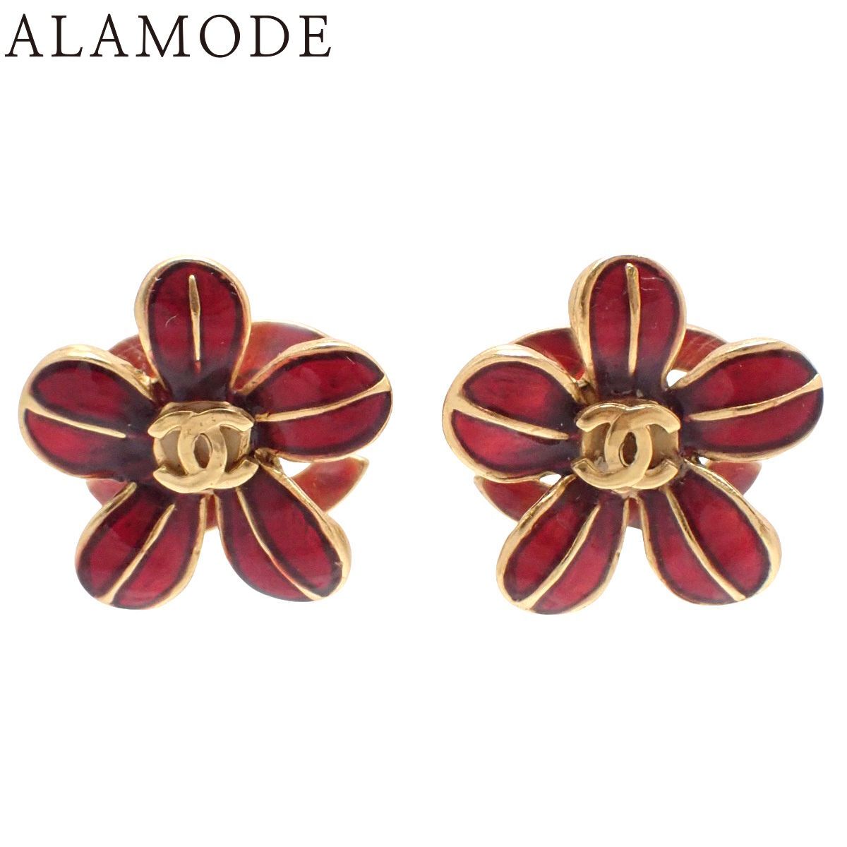 CHANEL(シャネル) ココマーク フラワー ピアス メタル(GP) ピアス