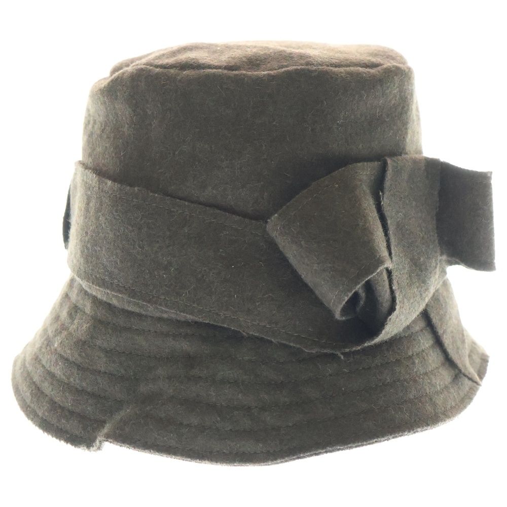 Vivienne Westwood リボン バケットハット 帽子 オーブ> Vivienne Westwood (ヴィヴィアンウエストウッド) オーブロゴ ウール