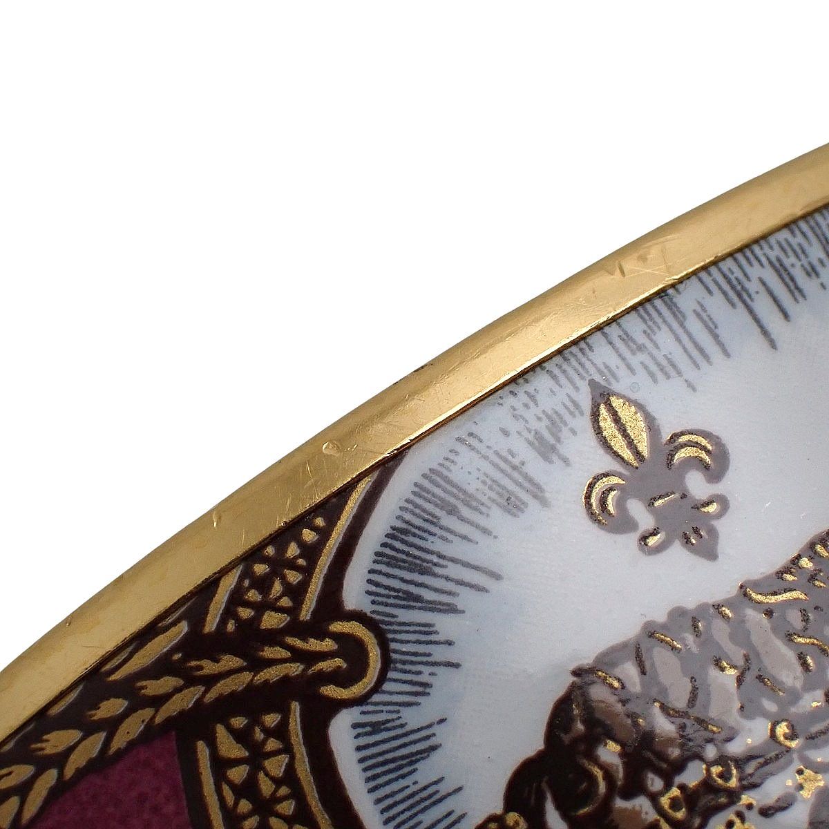  HERMES エルメス エマイユ GM メタル GP バングル ジュエリー 七宝焼き ブレスレット ホース 馬 タッセル ゴールド金 ボルドー レディース アラモード バングル リストバンド アクセサリー