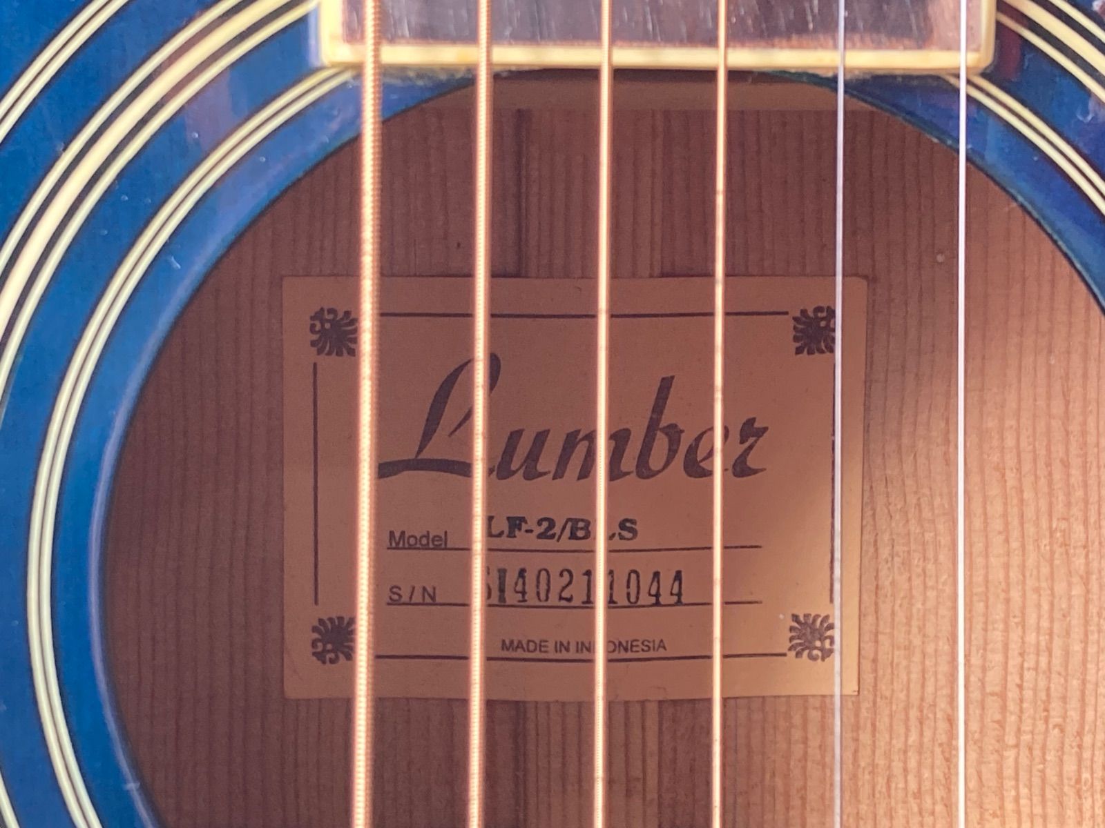 sena様用 弦Lumber LF-2/BLS アコースティックギター ケース付 Lumber ランバー LF-2/BLS アコースティックギター ブルー - メルカリ