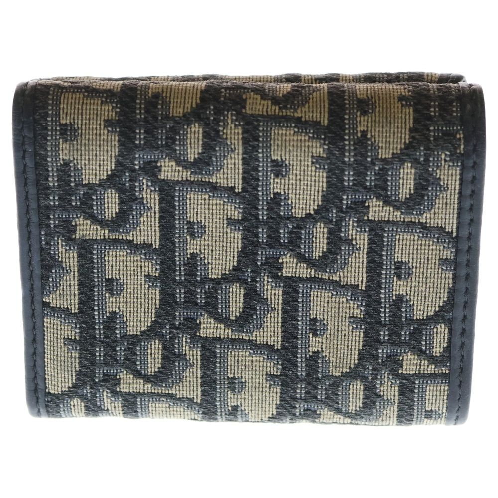 DIOR ディオール オブリーク 三つ折り財布　コンパクトウォレット　ネイビー すぐ届く！DIOR 3つ折りウォレット ディオール オブリーク (Dior