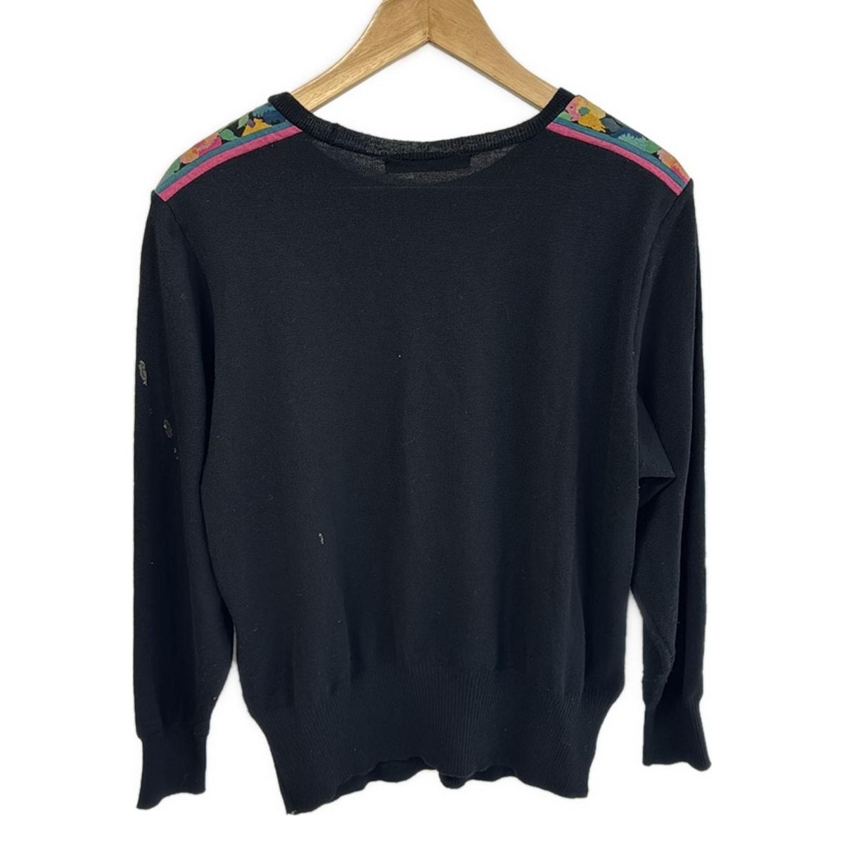 LEONARD(レオナール) 長袖カットソー サイズL レディース - 黒×ピンク