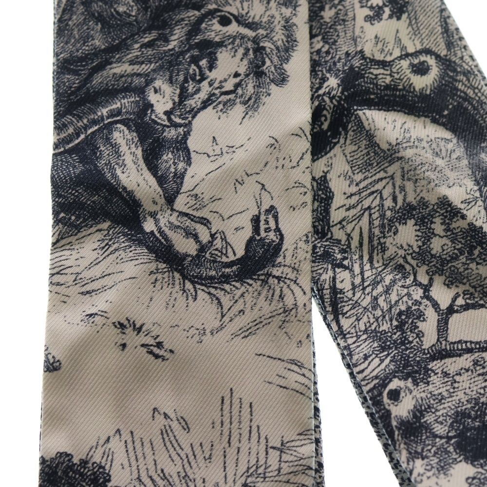 DIOR ディオール ミッツァ トワル ドゥ ジュイ ソヴァージュ スカーフ ネイビー ホワイト