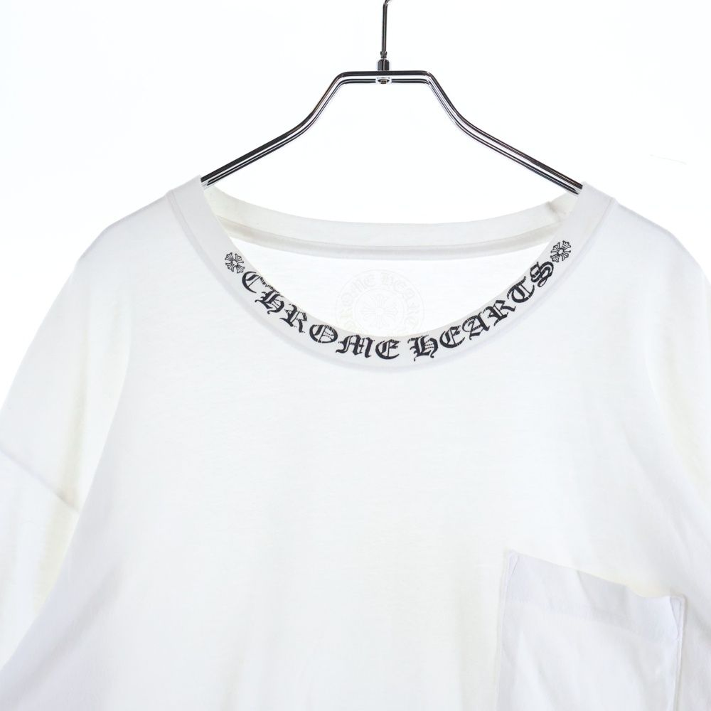 新品　クロムハーツ(chrome hearts) ネックロゴプリント L CHROME HEARTS (クロムハーツ) Neck Logo L/S Tee ネックロゴプリント