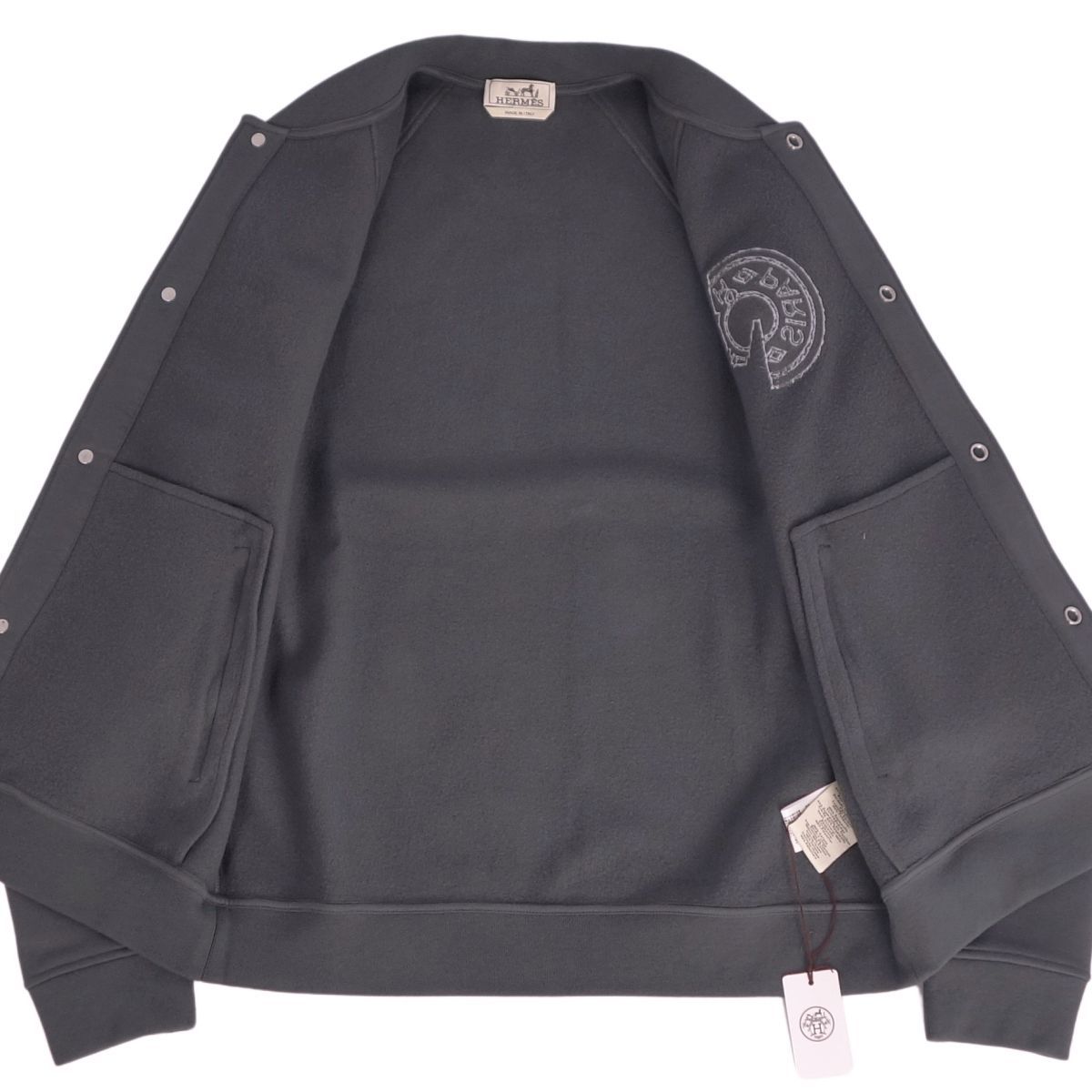 未使用 エルメス HERMES ジャケット 2025 テディブルゾン パッチ 