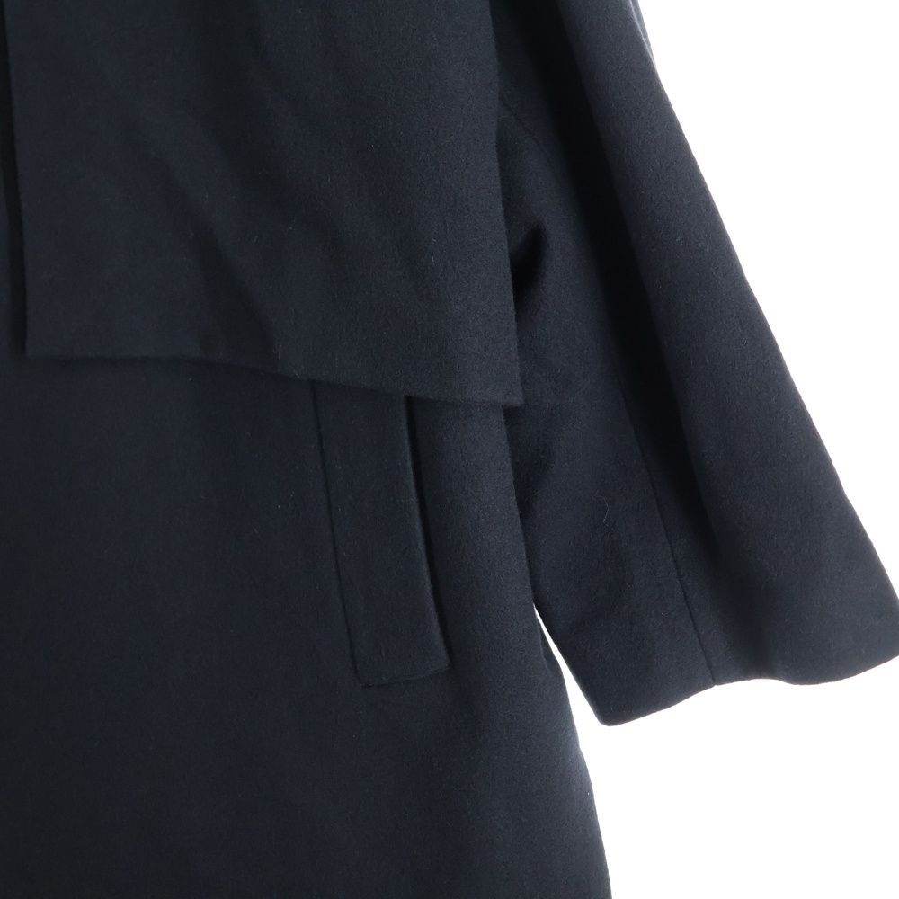 CULLNI (クルニ) Lamb Wool Melton Layer ウール コート ブラック