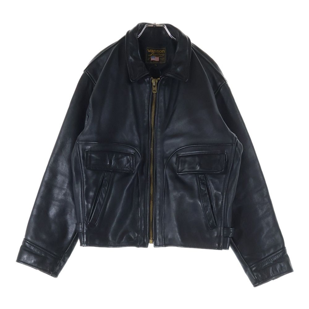 VANSON (バンソン) IKE LEATHER JACKET ジップアップ シングル